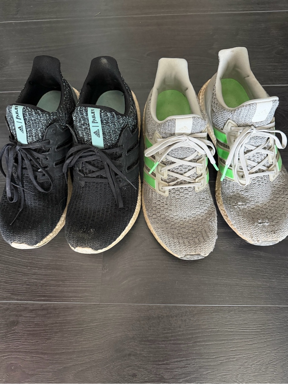 Adidas - Ultraboost 4.0 Grey Two Shock Lime & Ultraboost Parley Black Knit